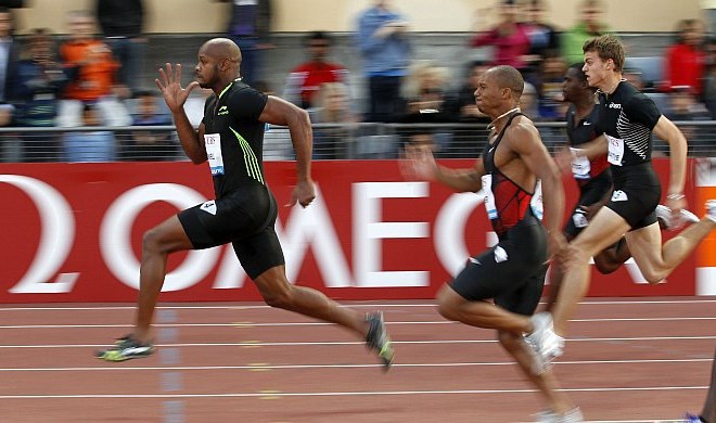 Asafa Powell ej bil najhitrejši v teku na 100 metrov v Luzani.