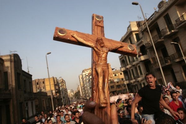 Protesti kristjanov po nedavnem nasilju, v katerem je umrlo 26 ljudi.