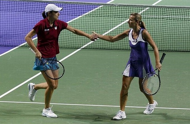 Srebotnikova in Peschkejeva sta izgubili v finalu, a sta sezono vseeno končali kot najboljša dvojica leta.