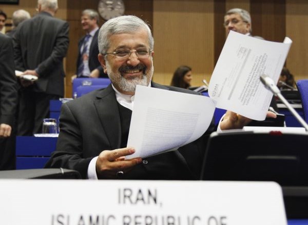 Iranski veleposlanik pri IAEA Ali Ašgar Soltaineh.