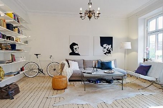 Švedsko stanovanje je navdušujoča mešanica slogov