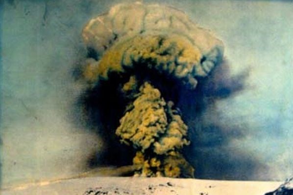 Izbruh vulkana Katla leta 1918.