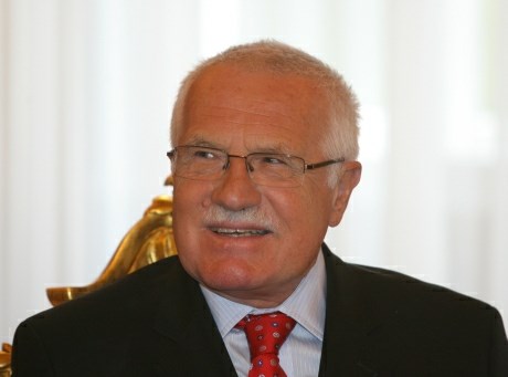 Sedanji češki predsednik Vaclav Klaus