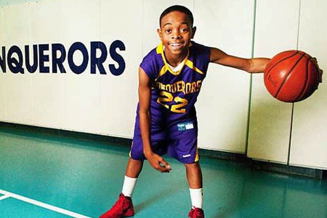 12-letni Damon Harge navdušuje s svojim košarkarskim znanjem.