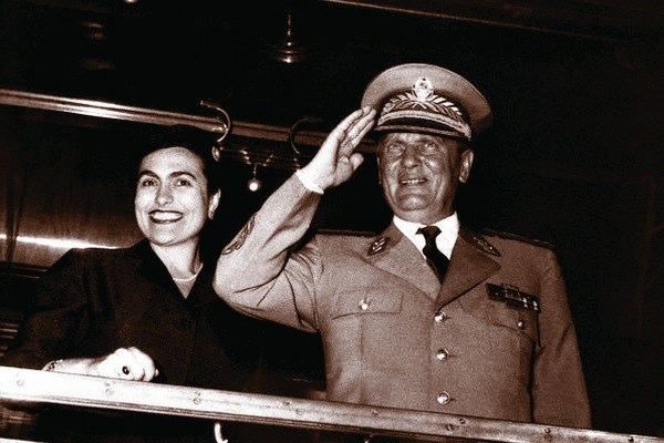 Jovanka in Josip Broz Tito.