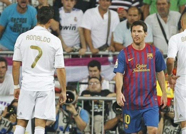 Cristiano Ronaldo in Lionel Messi.