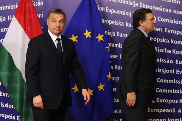 Viktor Orban in Jose Manuel Barroso.