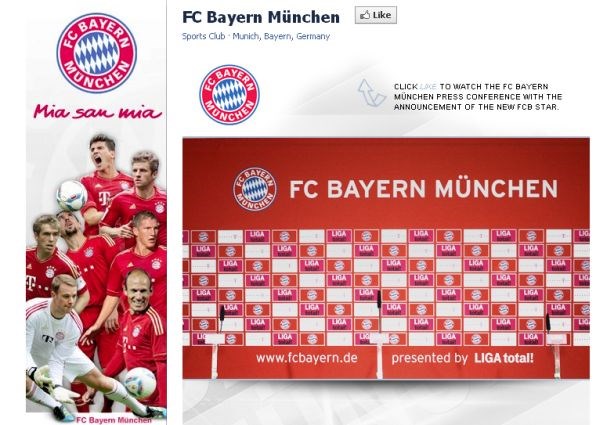 Bayernova "ukana" na facebooku.