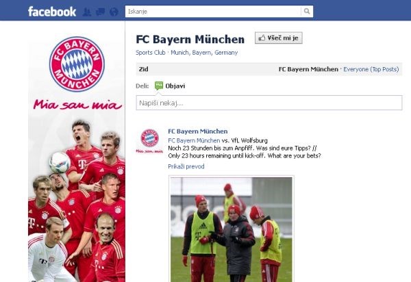 Bayernova facebook stran.