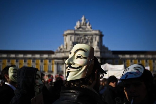 Anonimni so najbolj prepoznavni po maskah Guya Fawkesa.