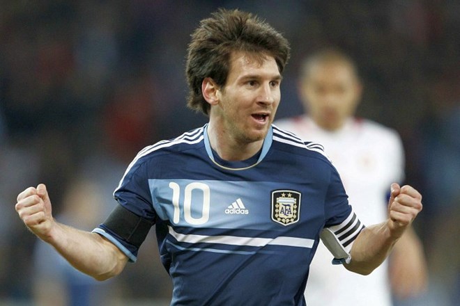 Lionel Messi je v sredo dosegel vse tri zadetke za Argentino.