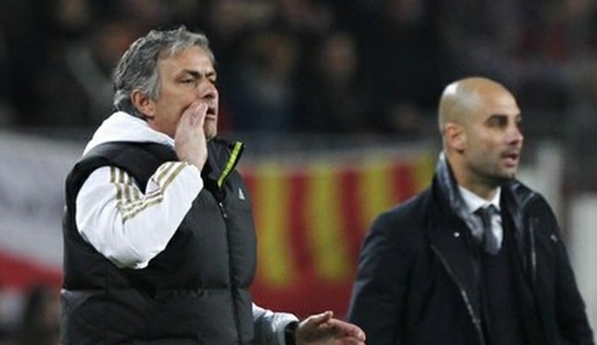 Jose Mourinho (levo) in Josep Guardiola