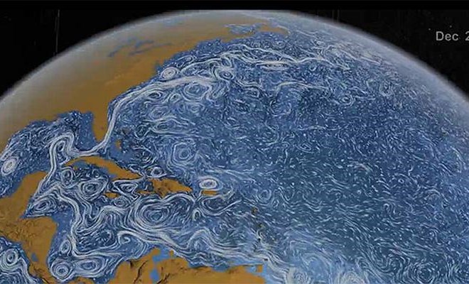 Nasa je ustvarila prečudovito animacijo Zemljinih morskih tokov