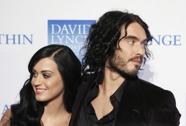 Katy Parry in Russell Brand.