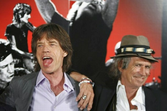 Člana legendarne skupine The Rolling Stones, Mick Jagger in Keith Richards.