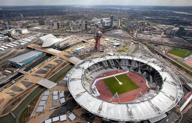 Prizorišče olimpijskih iger v Londonu počasi dobiva končno podobo.