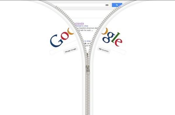Google doodle - zadrga.