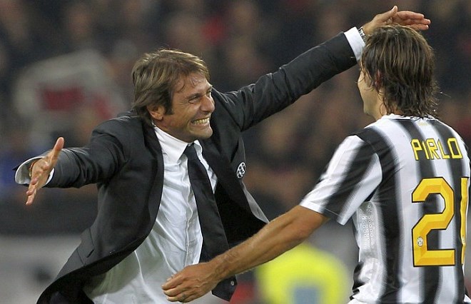 Andrea Pirlo je navdušen nad trenerjem Juventusa Antoniem Contejem.