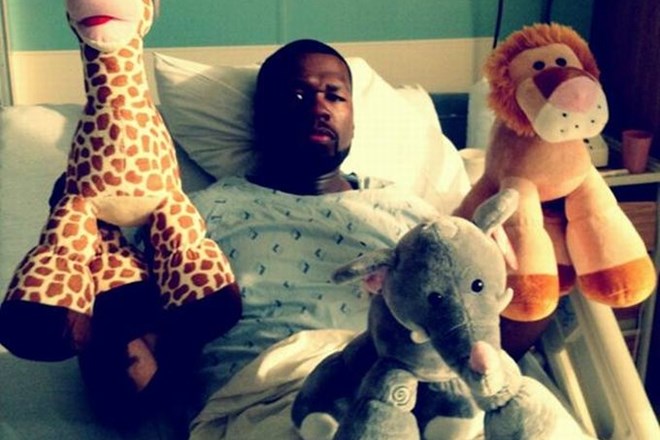 50 Cent v bolnišnici.