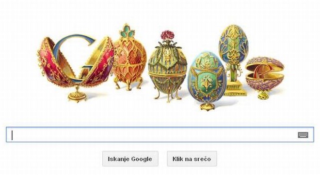 Današnja Google Čačka posvečena legendarnemu draguljarju Fabergeju