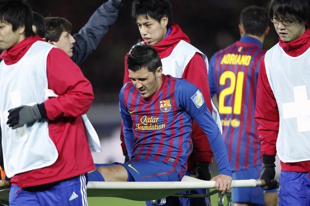 Pri branilcih naslova bo manjkal tudi napadalec Barcelone David Villa.