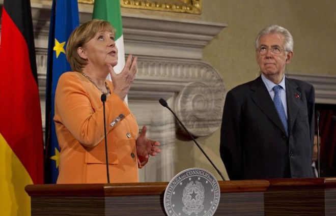 Italijanski premier je po srečanju z nemško kanclerko tudi poudaril, da oba verjameta v tako imenovano "Soziale...