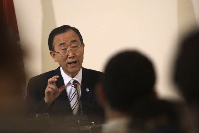 Generalni sekretar ZN Ban Ki Moon na obisku v Prištini