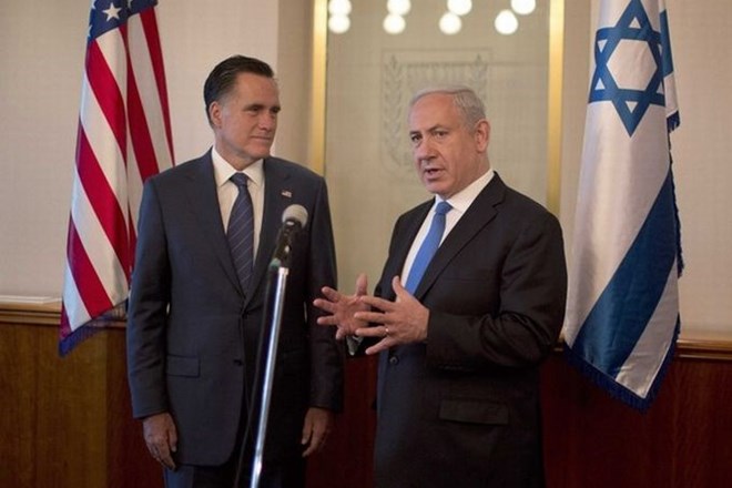 Mitt Romney in Bejamin Netanjahu