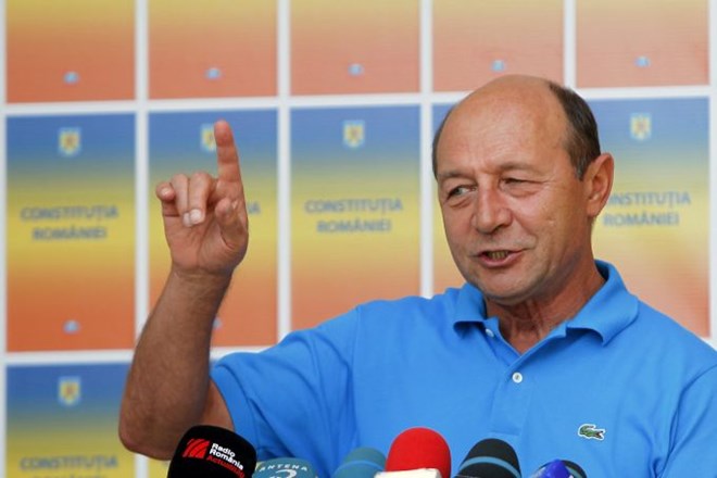 Romunski predsednik Traian Basescu.