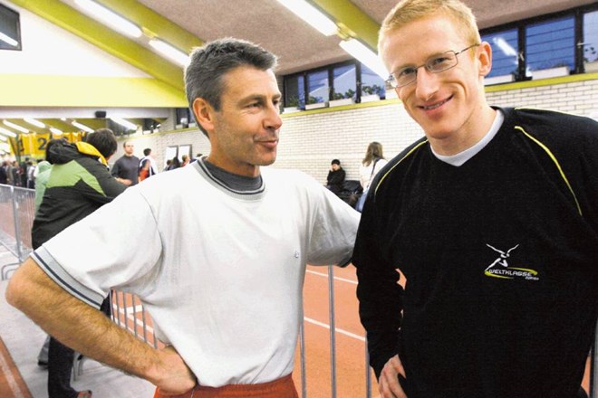 Albert Šoba (levo) je bil trener, s katerim je Matic Osovnikar dosegel svoje največje uspehe.