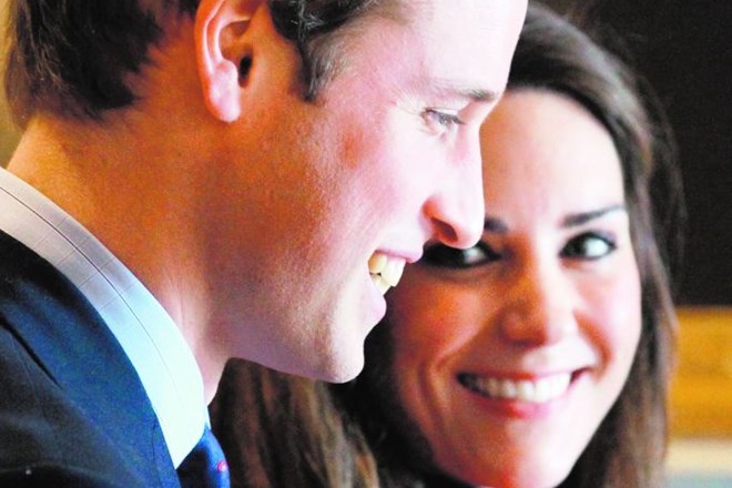 Princ William in Kate.