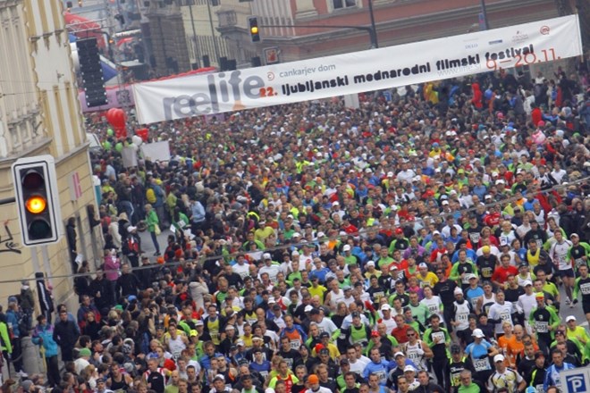 Prizor iz 16. ljubljanskega maratona. Tudi letos bo ponovno množičen.