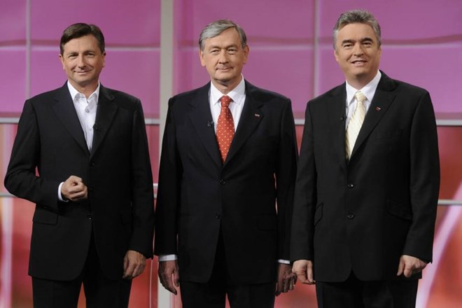 Predsedniški kandidati: (z leve) Pahor, Türk in Zver.