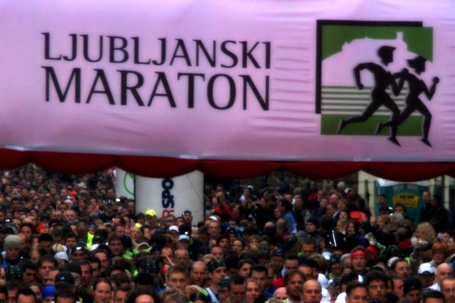  Ljubljanskega maratona ne moreta ustaviti niti dež in mraz