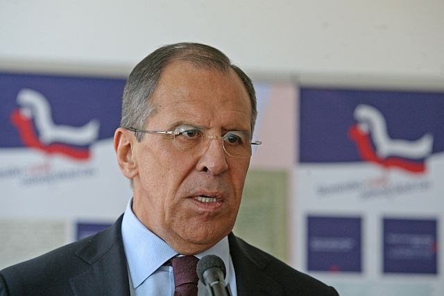 Ruski zunanji minister Sergej Lavrov (foto: Luka Cjuha) 