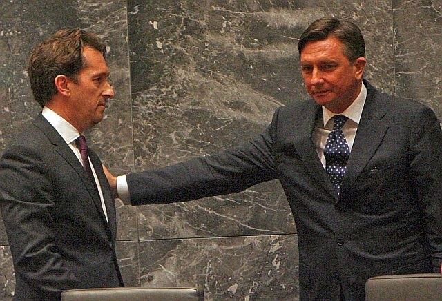 Gregor Virant in Borut Pahor (foto: Tomaž Skale) 