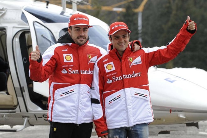 Fernando Alonso (levo) in Felipe Massa  (Foto: Reuters) 