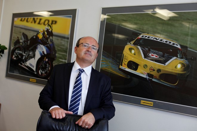 Thierry Villard, direktor družbe Goodyear Dunlop Sava Tires , proizvodnja pnevmatik, Kranj              //FOTO: Luka Cjuha...