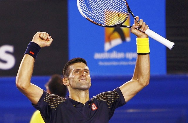 Novak Đoković je v polfinalu pokazal izjemno formo in bo v finalu favorit za ubranitev lanske zmage. (Foto: Reuters) 