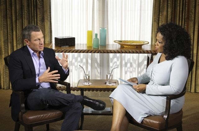 Lance Armstrong in Oprah WInfrey. 