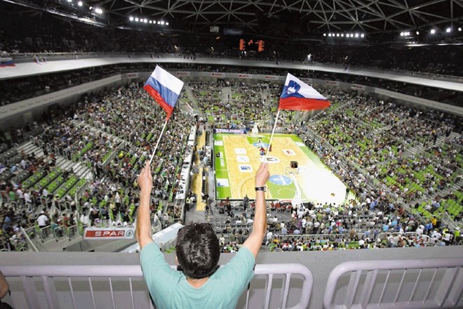 Drugi del in zaključni boji evropskega prvenstva v košarki bodo potekali v dvorani Stožice. (Foto: Jaka Adamič/dokumentacija...