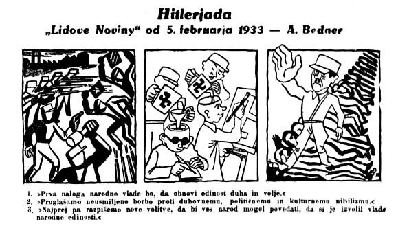 Avtor A. Bedner, Lidove Noviny, 5. 2. 1933   (Slovenec, 10. februarja  1933) 