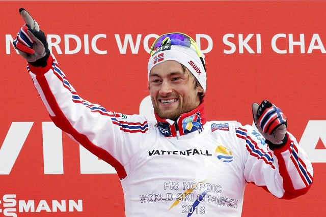 Petter Northug si je pritekel že osmo zlato medaljo na svetovnih prvenstvih. (Foto: Reuters) 