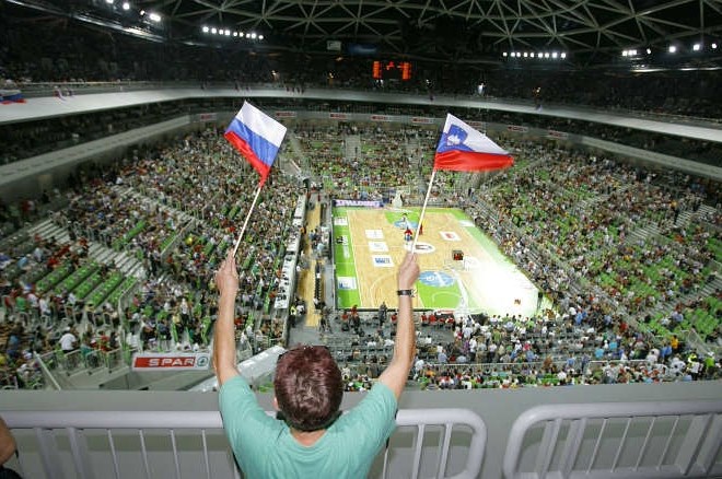Prodaja vstopnic za tekme EuroBasketa, ki ga bo septembra gostila Slovenija, se začenja v ponedeljek. (Foto: Jaka Adamič) 
