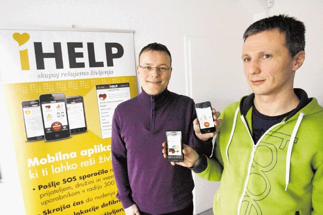 Andraž Ogorevc (levo) in Borut Lončarevič sta prepričana, da se ljudje radi odzovejo klicu na pomoč. 