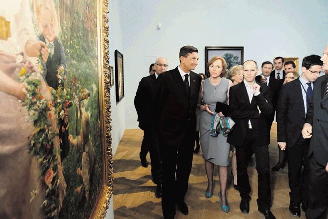 Odprtje razstave v Petit Palais je bilo zelo dobro obiskano,  manjkalo pa ni niti visokih političnih gostov. 