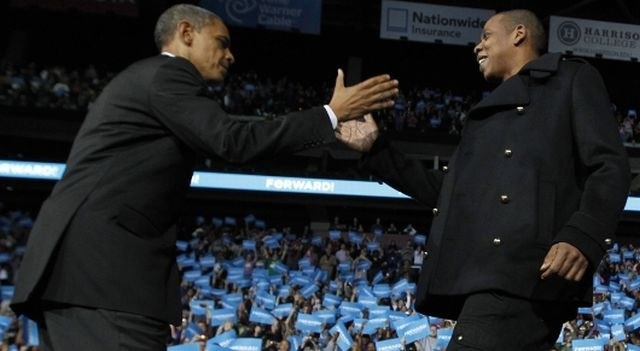 Barack Obama in Jay-Z. 