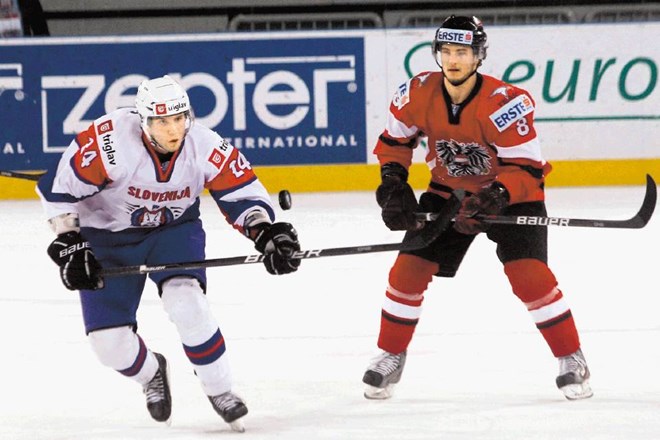 Rok Tičar (levo) je hokejist z idejo. Na SP na Švedskem bo prvi center slovenske reprezentance. 
