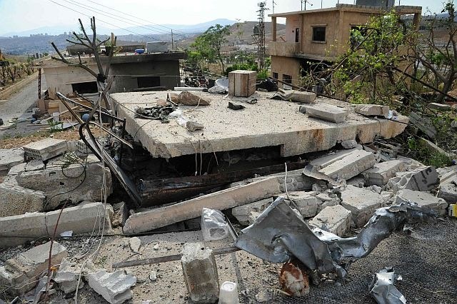 Območje izraelskega napada v bližini Damaska. (Foto: Reuters) 