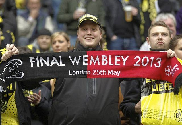 Za ogled finala na Wembleyju je v Nemčiji vladalo veliko zanimanje. (Foto: Reuters) 